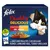 Felix Doubly Delicious Countryside selection in jelly, 24x. Med beef and poultry, chicken and kidney, lamb and veal, turkey and liver. No colourants. Purina brand synlig.