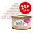 Schesir Kitten Care 3–12, pack de 24 latas de 85 g, sabor pollo. Texto visible: complete & balanced IN MOUSSE.