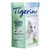 Tigerino Crystals Silicate Litter, obrázek bílé kočky, text: light & economical, stops odours before they arise, inhibits bacterial growth, dust-free, with aloe vera scent, 5L