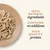 100% natural ingredients, contains no additives, high quality protein – tekst w języku angielskim obok talerza z jedzeniem.