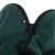 Green microfibre towel with black press studs and black edging, suitable for quick drying.