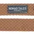 Étiquette sur laisse en tissu marron avec texte : NOMAD TALES München