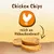Chicken Chips, bogat s piščančjimi prsmi. Prikazani so trije čipsi iz piščančjega mesa z belim simbolom petelina na oranžni podlagi.