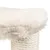 Cat tree with soft white plush cover and sisal-wrapped post. Close-up view of materials.