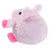 Soft, round plush toy shaped like a pink animal with large ears and a snout, suitable for play or cuddling. No visible branding or packaging.