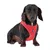 Hundsele i rött med synlig logotyp 'TRIXIE', passar små hundar.