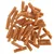 Mehrere braune, längliche Hundesnacks in Stangenform, sichtbar auf weissem Hintergrund.