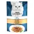 Purina Gourmet Perle с индейкой. Изображение нежных кусочков мяса в соусе. Многоязычное описание на упаковке.