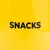 Yellow background with black text 'SNACKS'.