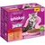 Whiskas Junior kattenvoer, klassieke selectie in saus, 12 porties. Voor kittens van 2–12 maanden. Smaken: rund, kip, lam, gevogelte. 100% complete voeding. Tekst deels in het Duits en Frans.