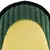 Close-up of green and yellow fabric with ribbed texture, possibly part of a pet accessory.