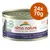 almo nature HFC Natural thon, poulet et jambon, 24x70g. Profits 100% to nature. Texte en anglais : owned by the animals.