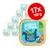 Lot de 17 barquettes Edgard Cooper BIO pour chiots, poulet et poisson, carotte et petit pois, sans céréales, 100 g chacune. Texte visible : exceptionnel, AT-BIO-301, agriculture UE/non-UE.