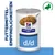 Hill's Prescription Diet d/d Nassfutter für Futtermittel-Empfindlichkeiten, mit Ente. Dose mit Abbildung des Futters und grünem Enten-Symbol.
