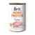Brit MONO PROTEIN Turkey, 400 g. GLUTEN FREE. LIMITED INGREDIENT DIET. Widoczne kawałki mięsa z indyka na etykiecie.