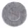 coussin rond I/F/G (37 cm de diamètre, gris)