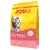 Sac de croquettes JosiCat Kitten 10 kg, texte visible : huile de saumon, 67 % protéines d’origine animale, image de chaton, marque Josera. Texte allemand « Lachsöl » présent.
