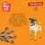 Misfits Twistos with beef. Treats are tasty twists of fun that your dog will love to play with. Untangle, unwind and undo then let your dog get stuck in and chew.