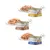 Lot de 2 boîtes Applaws Senior 70 g : Chicken, Tuna Fillet with Salmon, Tuna Fillet with Sardine. Boîtes et contenu visibles sur assiette.