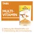 GimCat Multi-Vitamin Tabs, sachet avec photo de chat et comprimés ronds, texte visible : Taurine, Beta-Glucane, Immunity Complex. Texte en allemand sur le renforcement du système immunitaire.