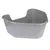 Grey plastic tray with raised edge, suitable for various uses.