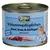 Консерва grau Schlemmer­töpfchen Rind, Ente & Geflügel Kitten-menü Basic Cat Care; снимка на коте и месо; надписи: getreidefrei, ohne Sojaproteine. Текстът е на немски.