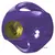 Purple KONG toy ball with integrated yellow tennis ball, suitable for interactive play. Visible 'KONG' brand marking on the surface.