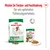 Royal Canin Mini Adult Trocken- und Feuchtnahrung für Hunde bis 10 kg. Empfehlung: Kombination für optimales Fütterungserlebnis. Packungen mit Hundebild und Kroketten sichtbar.