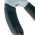 Close-up of an ergonomic handle with non-slip surface, suitable for precise handling.
