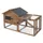 Conigliera con recinto integrato: L 159,5 x P 80,4 x H 91,4 cm