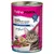 Feline Porta 21, carne intera di tonno con gamberetti, bestseller, senza zuccheri aggiunti, proposta di servizio: ciotola con cibo per gatti.