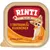 Rinti Gold mit Truthahn & Kaninchen, Mini 100g, in feinen Stücken. Verpackung zeigt kleinen Hund.
