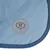 Écusson rond gris avec les lettres NT sur tissu bleu bordé de liseré bleu, aucun autre texte visible.