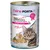 Feline Porta 21 Feines sensitive Hühnerfleisch mit Reis, ohne Zuckerzusatz. Besteller-Auszeichnung sichtbar. Serviervorschlag mit Katzenbild und Produktbeschreibung.