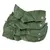 Manteaux verts pour chien en tissu synthétique, plusieurs tailles empilées, avec liseré réfléchissant et écusson rond marqué 'KT' visible sur chaque manteau.