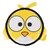 TIAKI Squeaky Tweety zabawka dla psa - dł. x szer. x wys.: 24,5 x 23,5 x 3 cm