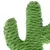 Green toy made of braided rope in cactus shape, suitable for pets.