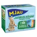 Ekonomipack: Mjau Cat Pouch 48 x 85 g - Mixpack Kött- och fiskmeny i sås (4 sorter)