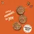 Three round meat treats with text: 'Little moments of joy' and a badge stating 'with freshly prepared proper meat, never meat meal'.