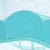 Close-up view of light blue felt material with a dotted background, possibly part of a pet product.