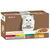 Упаковка корма для кошек Purina Gourmet Gold, 4×85 г. Видны надписи: Feine Komposition, Alliance Raffinée, варианты вкусов на немецком и французском языках.