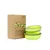 SureFeed Split Bowl set van 2, groene kunststof voerbakken met scheidingswand, verpakking en twee losse kommen zichtbaar.