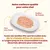Thon avec poulet, bouillon de poisson et riz présentés dans une assiette. Texte : toutes nos recettes HFC sont formulées avec viande et/ou poisson propres à la consommation humaine.