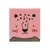 Cardboard scratching board with pink leopard design, suitable for cats to scratch and play.