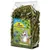 Sachet transparent de feuilles séchées avec étiquette JR Farm, illustration de lapin et fleurs, texte visible : Spitzwegerich, Frisch vom unserem Hof!