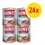 RINTI Kennerfleisch 24x puszki: mit Schinken, mit Seefisch, mit Geflügelherzen, mit Wild. Widoczne opakowania z mięsem i rybą na etykietach. RINTI Kennerfleisch 24x puszki: mit Schinken, mit Seefisch, mit Geflügelherzen, mit Wild. Widoczne opakowania z mięsem i rybą na etykietach.
