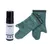 kooa Paw Cleaning Foam mit Aloe Vera und Panthenol, vegan und tierversuchsfrei. Zwei grüne Reinigungshandschuhe mit kooa-Logo.