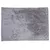 Grey rectangular plush blanket with soft surface, suitable for various uses.