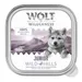 Wolf of Wilderness JUNIOR - Duo proteinová receptura 6 / 24 x 150 g miska - 6 ks (6 x 150 g) Wild Hills - kachna a telecí