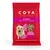 COYA Pork Treats with Pumpkin, sachet rouge avec friandises lyophilisées visibles, texte en anglais : Freeze-dried raw, nothing more.
